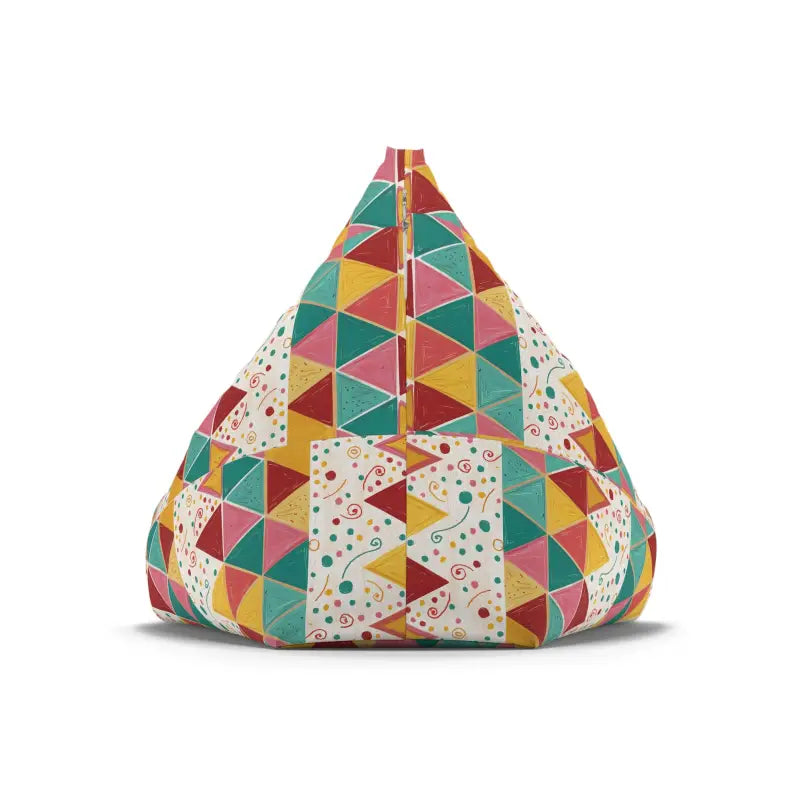 Ultimate Comfort: Vibrant Triangular Bean Bag Covers - Home Decor