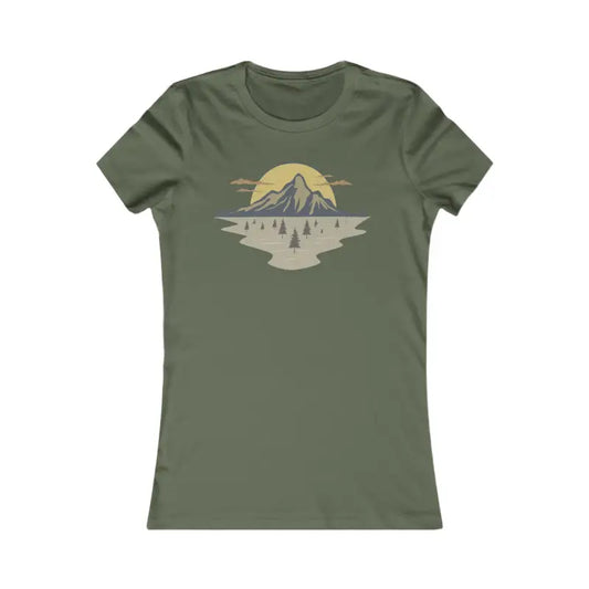 Women’s Favorite Tee: Comfy Stylish and Super Elastic! - s / Military Green T-shirt