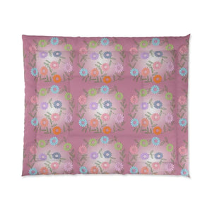 Colorful Flowers Blanket Women’s Fashion Comfort Style - Dipaliz - 104’’ × 88’’ - Quilts & Comforters