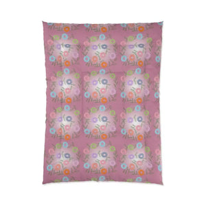 Colorful Flowers Blanket Women’s Fashion Comfort Style - Dipaliz - 68’’ × 92’’ - Quilts & Comforters