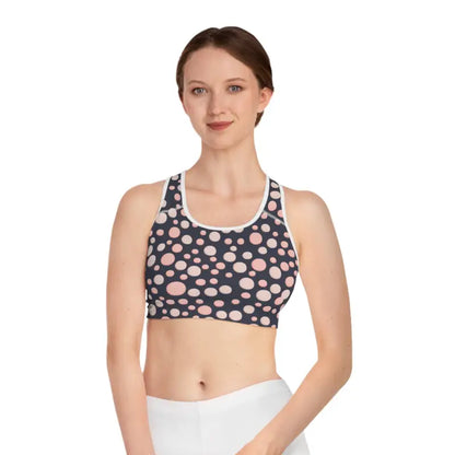 Slay in Ultimate Fusion Compression Sports Bra for Active Lifestyles - s / White Stitching Bras