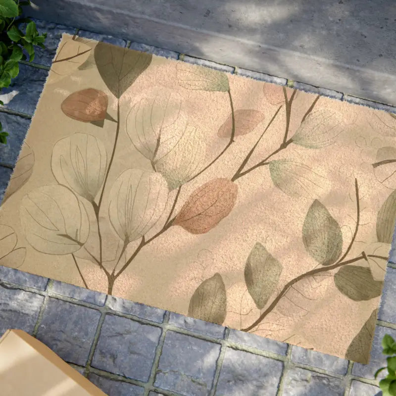 Ultimate Outdoor Tufted Coir Foliage Welcome Mat - 24’’ x 16’’ Home Decor