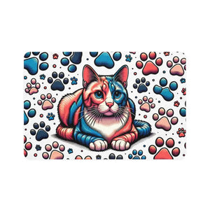Pet Food Mat - Waterproof Non Slip Feeding - Dipaliz - 12’’ × 18’’ / Rectangle - Bowl Mats
