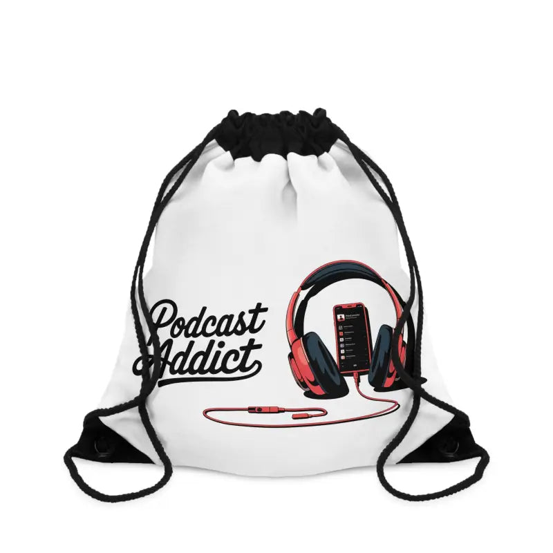 Rock your Style with the Podcast Addict Drawstring Bag - one Size Bags