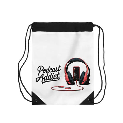 Rock your Style with the Podcast Addict Drawstring Bag - one Size Bags