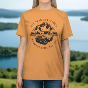 T-shirt - Ultimate Road Adventure Triblend Tee Rugged Jeeps Style - Dipaliz