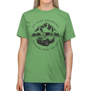 T-shirt - Ultimate Road Adventure Triblend Tee Rugged Jeeps Style - Dipaliz Green Triblend / s