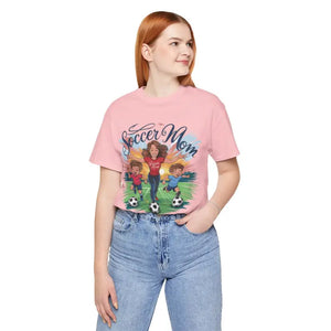 T-shirt - Soccer Mom Tee Short Sleeve Comfort Style Shirt - Dipaliz Pink / s
