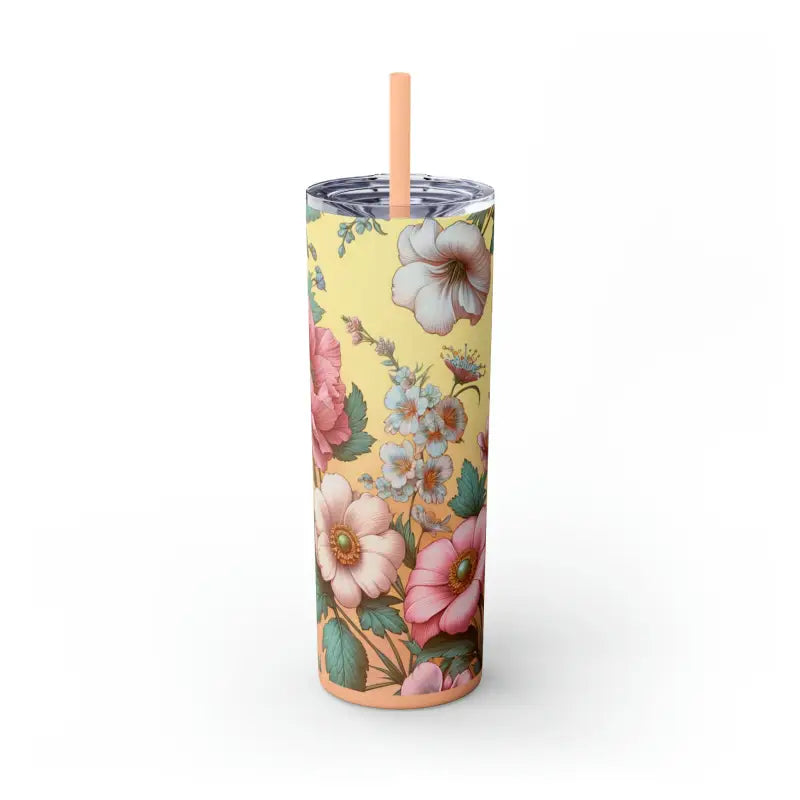 Elevate Hydration with the Ultimate Skinny Steel Tumbler - Glossy / Glitter Blush / 20oz Mug