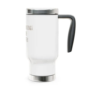Ultimate Stainless Steel Travel Mug 14oz Glossy White - Dipaliz - Mugs