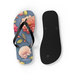 Unisex Flip Flops - Vibrant Floral Summer Style - Dipaliz - Slippers