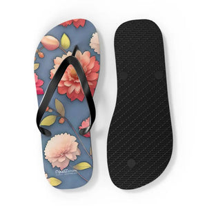 Unisex Flip Flops - Vibrant Floral Summer Style - Dipaliz - Slippers