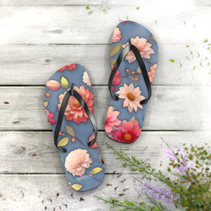 Unisex Flip Flops - Vibrant Floral Summer Style - Dipaliz - Slippers