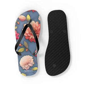 Unisex Flip Flops - Vibrant Floral Summer Style - Dipaliz - Slippers