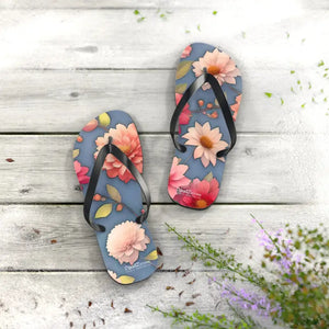 Unisex Flip Flops - Vibrant Floral Summer Style - Dipaliz - Slippers