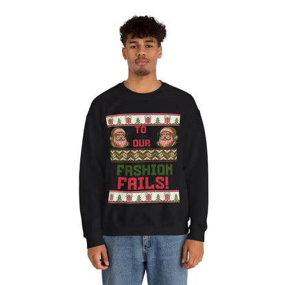 Rock your Style with the Ultimate Unisex Fashion Fails Ugly Sweater - Sweatshirt