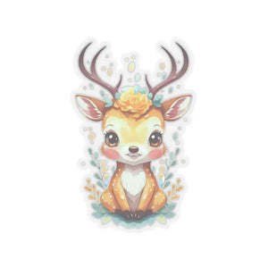 Ultimate Vinyl Deer Kiss-cut Stickers Secure Hold - Dipaliz - 4’’ × / Transparent - Decorative