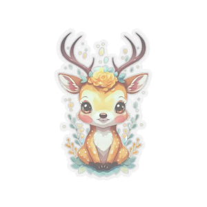 Ultimate Vinyl Deer Kiss-cut Stickers Secure Hold - Dipaliz - 6’’ × / Transparent - Decorative