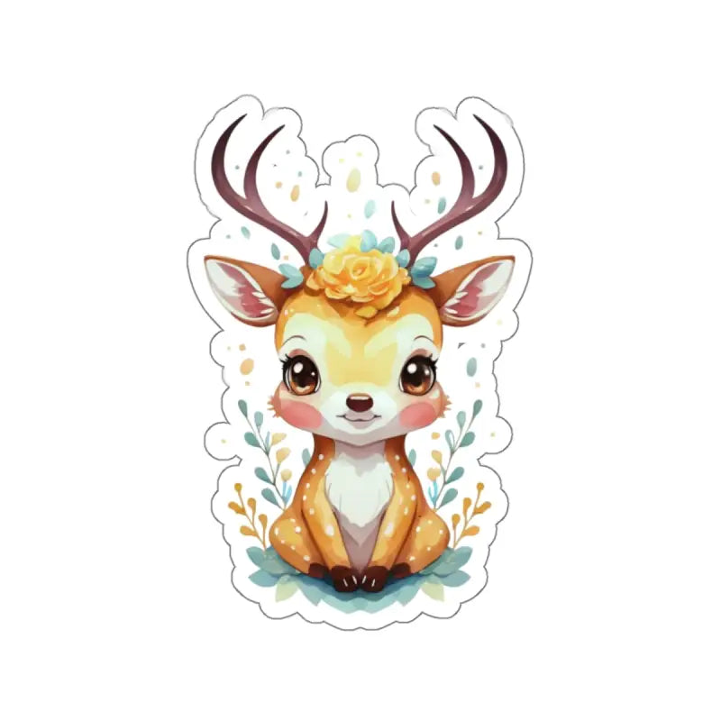 Whimsical Deer Stickers: Ultimate Vinyl Collection Secure Hold - 6’’ × / White Paper Products