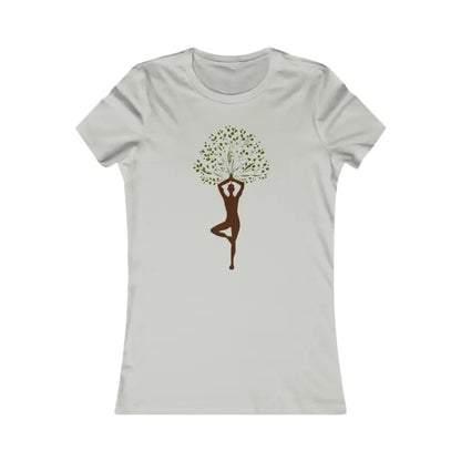 Women’s Yoga T-shirt: Cozy Comfort Meets Trendy Style - m / Silver T-shirt