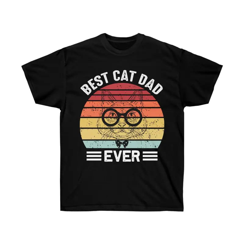 Cool Cat Dads: Unisex Ultra Cotton Tee for Feline Flair - Black / s T-shirt