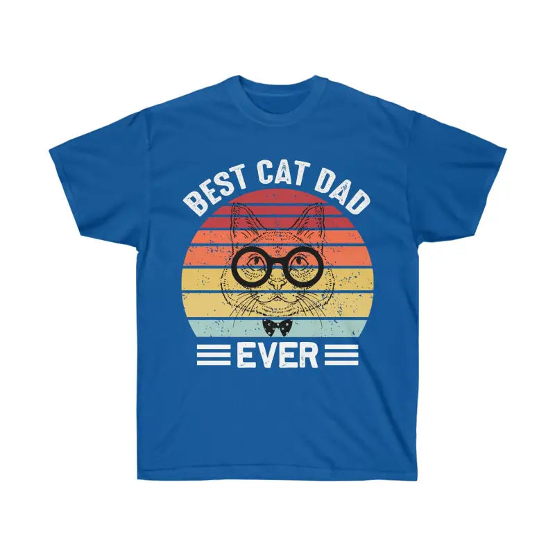 Cool Cat Dads: Unisex Ultra Cotton Tee for Feline Flair - Royal / s T-shirt