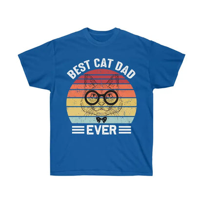 Cool Cat Dads: Unisex Ultra Cotton Tee for Feline Flair - Royal / s T-shirt