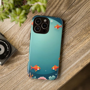 Vibrant Goldfish Phone Case - Tough Protection - Dipaliz - Mobile Cases
