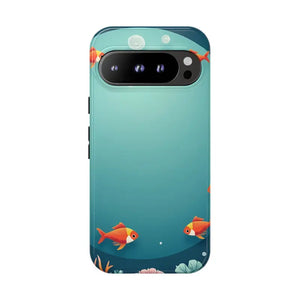 Underwater Goldfish Phone Case Vibrant Tough Protection - Dipaliz - Google Pixel 9 Pro / Glossy - Mobile Cases
