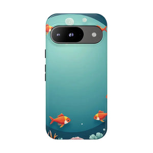 Underwater Goldfish Phone Case Vibrant Tough Protection - Dipaliz - Google Pixel 9 / Glossy - Mobile Cases