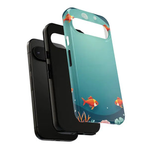 Underwater Goldfish Phone Case Vibrant Tough Protection - Dipaliz - Mobile Cases