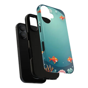 Underwater Goldfish Phone Case Vibrant Tough Protection - Dipaliz - Mobile Cases