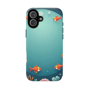 Underwater Goldfish Phone Case Vibrant Tough Protection - Dipaliz - Iphone 16 Plus / Matte - Mobile Cases