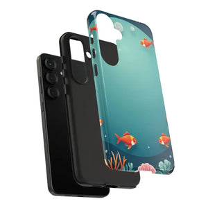 Underwater Goldfish Phone Case Vibrant Tough Protection - Dipaliz - Mobile Cases