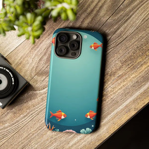 Underwater Goldfish Phone Case Vibrant Tough Protection - Dipaliz - Mobile Cases