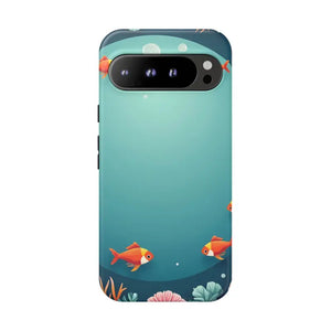 Underwater Goldfish Phone Case Vibrant Tough Protection - Dipaliz - Google Pixel 9 Pro Xl / Matte - Mobile Cases