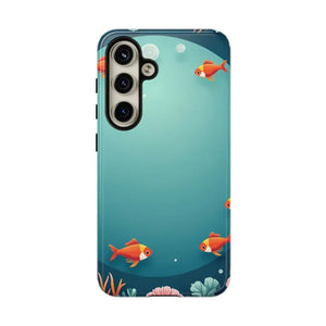 Underwater Goldfish Phone Case Vibrant Tough Protection - Dipaliz - Samsung Galaxy S24 / Glossy - Mobile Cases