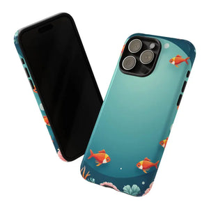 Underwater Goldfish Phone Case Vibrant Tough Protection - Dipaliz - Mobile Cases