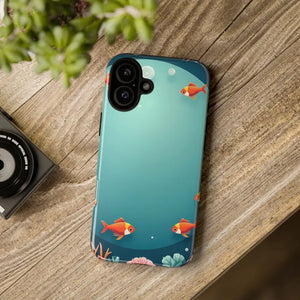 Underwater Goldfish Phone Case Vibrant Tough Protection - Dipaliz - Mobile Cases