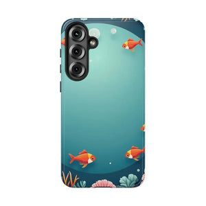 Underwater Goldfish Phone Case Vibrant Tough Protection - Dipaliz - Samsung Galaxy S25 Plus / Glossy - Mobile Cases