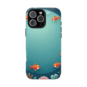 Underwater Goldfish Phone Case Vibrant Tough Protection - Dipaliz - Iphone 16 Pro Max / Glossy - Mobile Cases