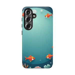 Underwater Goldfish Phone Case Vibrant Tough Protection - Dipaliz - Samsung Galaxy S25 / Glossy - Mobile Cases