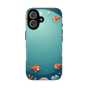 Underwater Goldfish Phone Case Vibrant Tough Protection - Dipaliz - Iphone 16 / Glossy - Mobile Cases