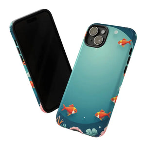 Underwater Goldfish Phone Case Vibrant Tough Protection - Dipaliz - Mobile Cases