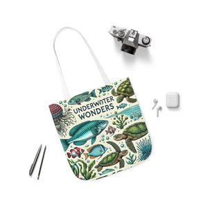 Underwater Wonders Canvas Tote - Marine Life Art - Dipaliz - Bags
