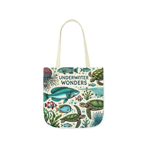 Underwater Wonders Canvas Tote - Marine Life Art - Dipaliz - Bags