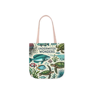 Underwater Wonders Canvas Tote - Ocean Lover Marine Life Art - Dipaliz - Bags
