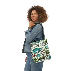 Underwater Wonders Canvas Tote - Ocean Lover Marine Life Art - Dipaliz - Bags