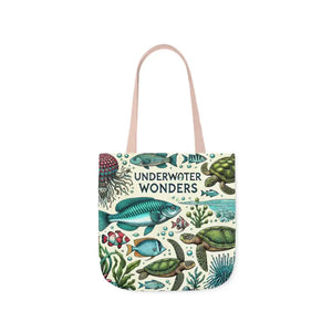 Underwater Wonders Canvas Tote - Ocean Lover Marine Life Art - Dipaliz - Bags