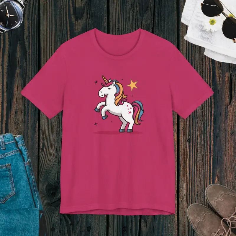 Unicorn Pride Unisex Tee - Effortlessly Stylish and Cozy! - Berry / s T-shirt